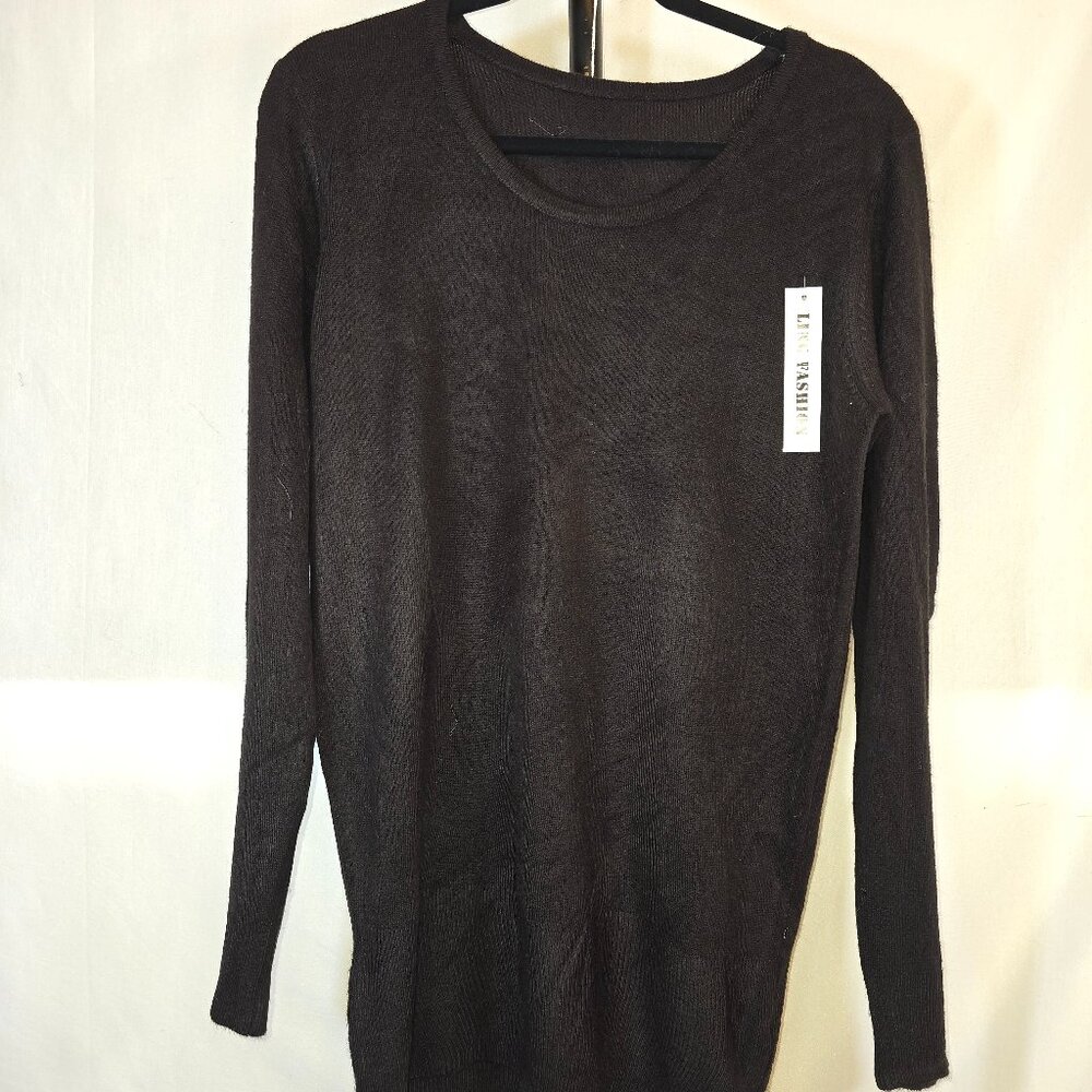 Black Long Soft Knit Sweater
